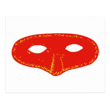 masque masque carte postale