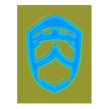 Masque masque carte postale