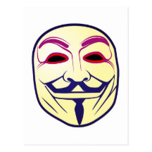 Masque masque cartes postales