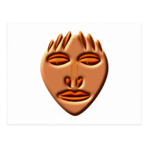 Masque masque cartes postales
