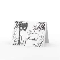 Masquerade Mystique black and white Cards