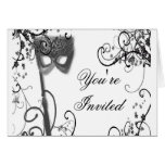 Masquerade Mystique black and white Cards