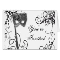 Masquerade Mystique black and white cards