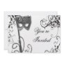 Masquerade Mystique  BW Invitation