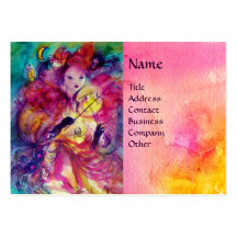 MASQUERADE NIGHT Music,Decor,Theatre Artist Business Card Template