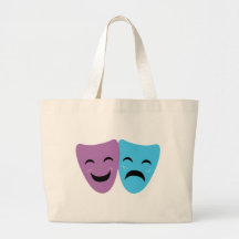 Masques de drame sac en toile