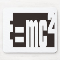 Mass–energy equivalence mouse pads