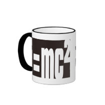 Mass–energy equivalence coffee mugs