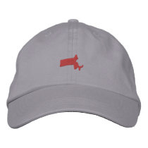 Massachusetts Embroidered Baseball Caps