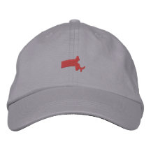 Massachusetts Embroidered Baseball Caps