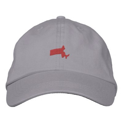 Massachusetts Embroidered Baseball Caps by ZazzleEmbroidery