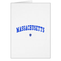 Massachusetts Flag Card