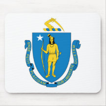 Massachusetts Flag Mousepad