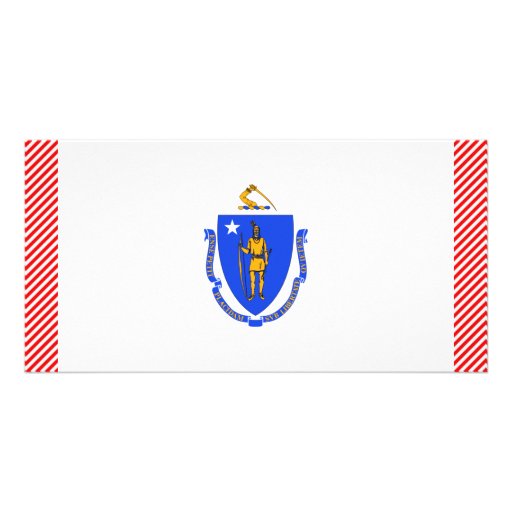 Massachusetts Flag Photo Card