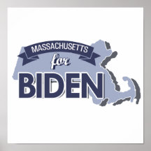 MASSACHUSETTS FOR BIDEN -.png Poster