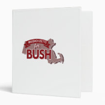 MASSACHUSETTS FOR BUSH -.png 3 Ring Binder