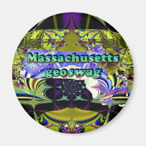 Massachusetts Geocaching Supplies Magnet Geoswag