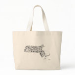 Massachusetts in Tagxedo Tote Bags
