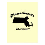 Massachusetts Motto - Who fahted? postcards