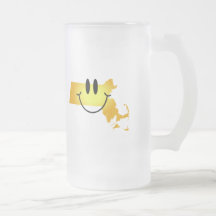 Massachusetts Smiley Face Coffee Mug