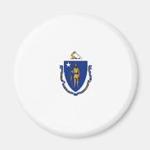 Massachusetts State Flag Fridge Magnets