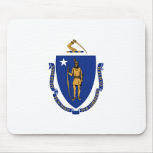 Massachusetts State Flag Mouse Pad