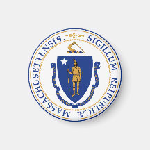Massachusetts State Seal Magnets