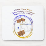 Massachusetts Tax Day Tea Party Protest Mousepad