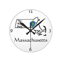 Massachusetts Wall Clock