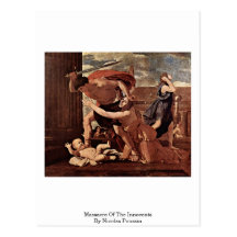 Massacre Of The Innocents By Nicolas Poussin Postcard