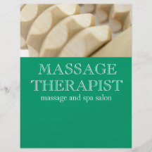 Massage and therapist custom flyer
