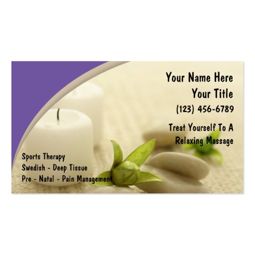 Massage Business Cards