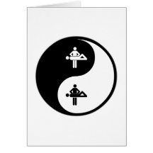Massage de Yin Yang Carte De Vœux