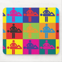 Massage Pop Art Mouse Mats