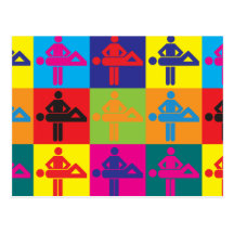 Massage Pop Art Postcards