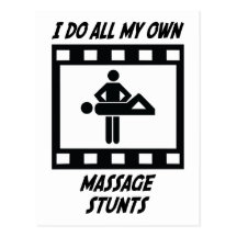 Massage Stunts Post Card