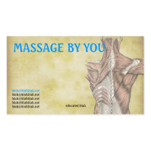 Massage therapist business card template