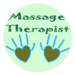 Massage Therapist Heart Hands Gifts Sticker
