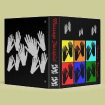 Massage Therapist Pop Art Binder binders