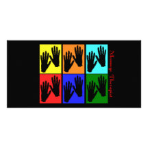Massage Therapist Pop Art Gifts Photo Card