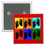 Massage Therapist Pop Art Gifts Pin