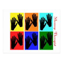 Massage Therapist Pop Art Gifts Post Cards