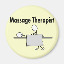 Massage Therapist Stick Person Refrigerator Magnets