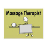 Massage Therapist Stick Person Postcard