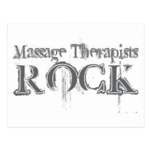 Massage Therapists Rock Post Cards