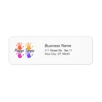 Massage Therapy Address Label labels