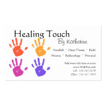 Massage Therapy business card business cards