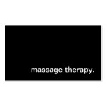 Massage Therapy Business Card