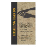 Massage Therapy  Healing Hands Business Cards