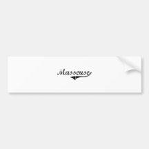 Masseuse Professional Job Bumper Stickers